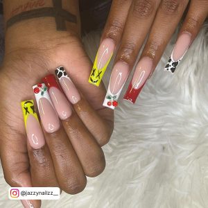 Designs For Pink And White Nails With Fun Shapes