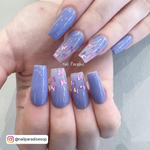 Easy Spring Nails With Floral Design