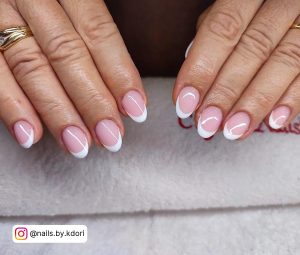 French Nails White In Short Length
