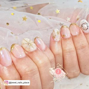 Light Pink And White Nails For A Dreamy Look