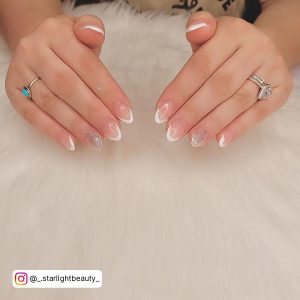 Milky White French Nails For An Angelic Look