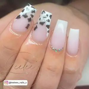 Nails Fantastic Of Sandy Springs With Black Dots And Diamonds