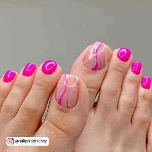 Pink Spring Nail Designs For Your Feet