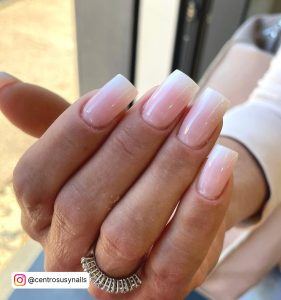 Pink To White Ombre Nails For A Chic Look