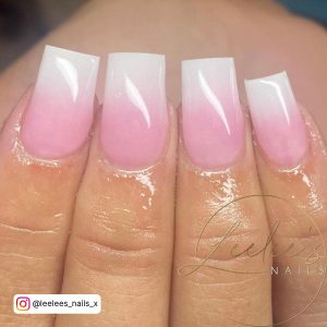Pretty Spring Nails With Ombre Effect