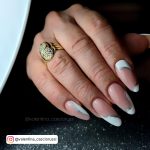 White And Nude Nails Perfect For A Day Look