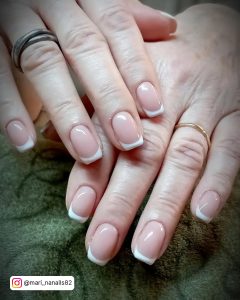 White French Tip Nails Short For An Elegant Look