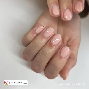 Acrylic Nail Ideas Short In Pink Color