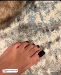 Acrylic Nails Ideas Black For Toes