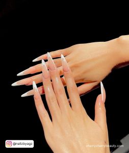 Cute Long Acrylic Nails In Stilleto Shape