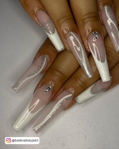 Long White Nails Ideas In French Manicure Design