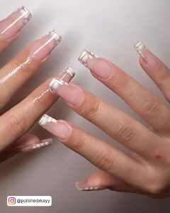 Long White Tip Nails For An Elegant Look