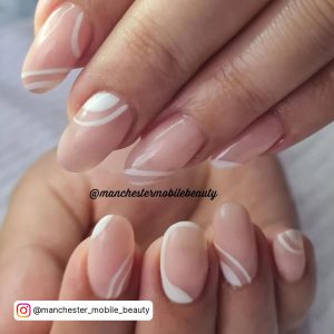 White Lines On Nails Design For A Simple Look