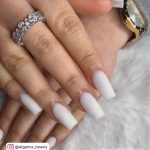 White Matte Nails For A Simple Look
