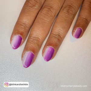 White To Purple Ombre Nails Easy To Make