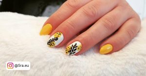 Yellow Black And White Nail Designs For The Perfect Summer Look