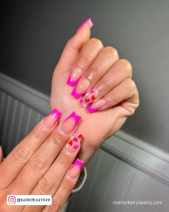 Acrylic Nail Colors With White Tips