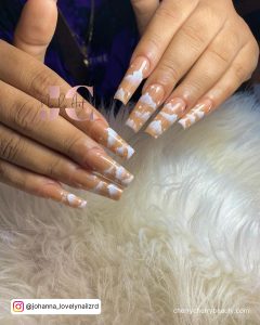 Acrylic Nail Ideas In Nude And White
