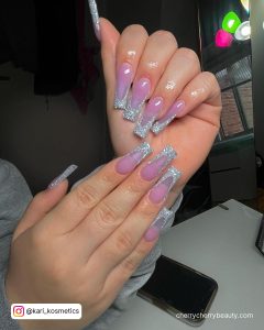 Acrylic Nails Ideas In Lilac