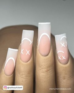 Acrylic Nails Matte White