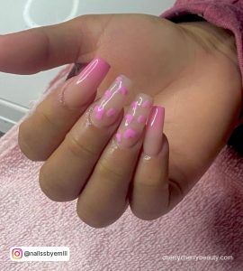 Acrylics Nails In Pink
