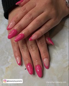 Almond Shape Pink Nails