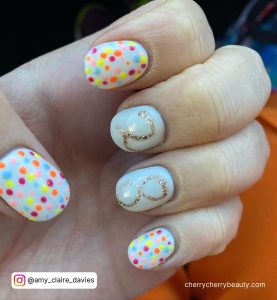 Birthday Almond Nails With Confetti