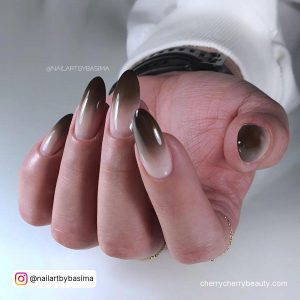 Black Ombre Acrylic Nails