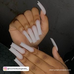 Clear Matte Acrylic Nails