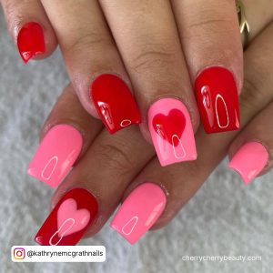 Coffin Nails Bright Pink In Coffin Shape