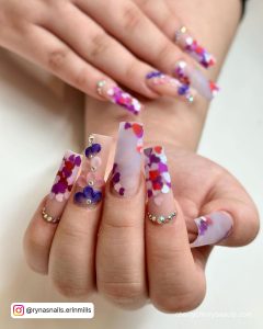Cute Acrylic Nail Designs With Diamonds