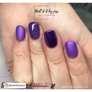 Cute Acrylic Nails Purple In Different Shades