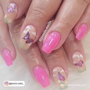 Cute Summer Nails Pink