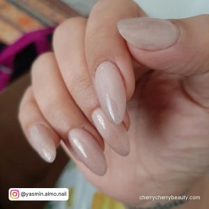 Elegant And Almond Simple Nails Acrylic
