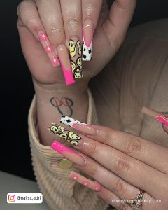 French Pink And White Nails