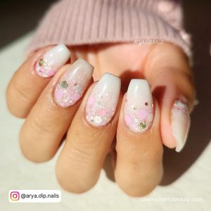 Glitter Nails Pink