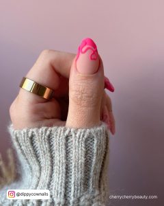 Hot Pink Acrylic Nails