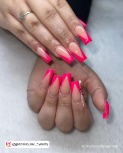 Hot Pink Nail Art