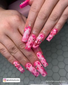 Hot Pink Nail Design