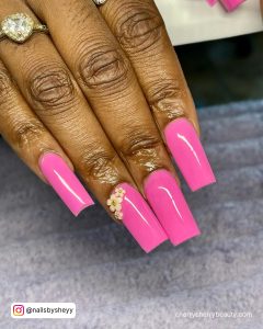 Hot Pink Nails For Summer