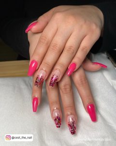 Hot Pink Press On Nails