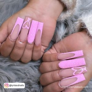 Light Pink Matte Acrylic Nails