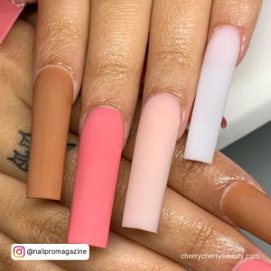 Light Pink Matte Nails