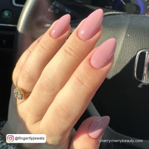 Light Pink Nails Almond