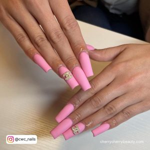Light Pink Nails Matte