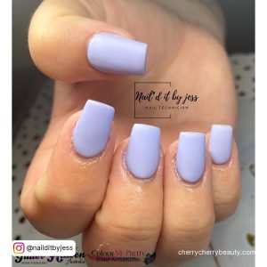 Lilac Purple Acrylic Nails For A Simple Look