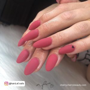 Matte Dusty Pink Nails