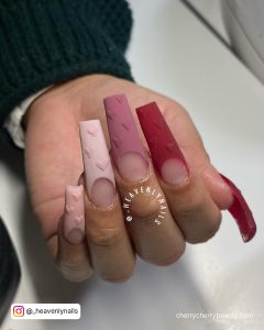Matte Pink Acrylic Nails
