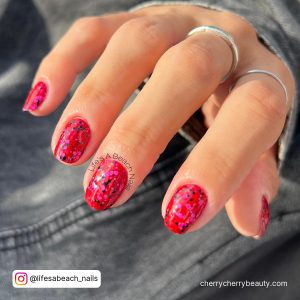 Nail Designs Black And Red