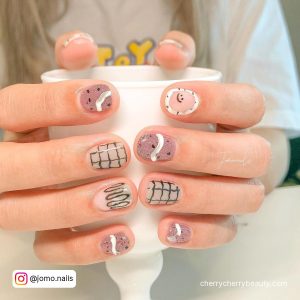 Nail Designs With Pink And Black